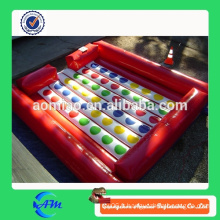 Grand jeu gonflable Twister énorme, jeu Twister, Twister gonflable pour jeux de sport gonflables